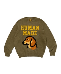 TW HUMAN MADE 13 DACHS KNIT  SWT