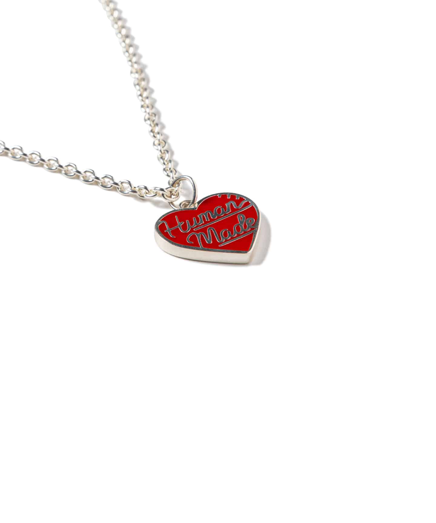 新作モデル HUMAN MADE Heart Silver Necklace RED - アクセサリー