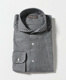 ＜A DAY IN THE LIFE＞格紋法蘭絨切角領襯衫 EASY CARE