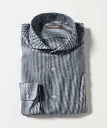 ＜A DAY IN THE LIFE＞格紋法蘭絨切角領襯衫 EASY CARE