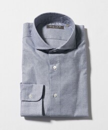 ＜A DAY IN THE LIFE＞紗羅織物切角領襯衫