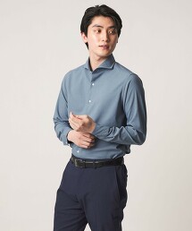 ＜A DAY IN THE LIFE＞高捻棉切角領襯衫 EASY CARE・吸水速乾
