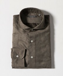 ＜A DAY IN THE LIFE＞仿麂皮切角領襯衫