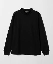 ＜A DAY IN THE LIFE＞棉絲光加工羅馬布微高領上衣