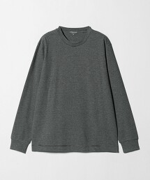 ＜A DAY IN THE LIFE＞多彩橫條紋圓領上衣