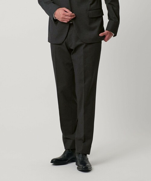 ＜A DAY IN THE LIFE＞羅馬布印花無摺西裝褲