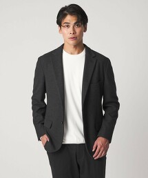 ＜A DAY IN THE LIFE＞仿針織華夫格2釦外套