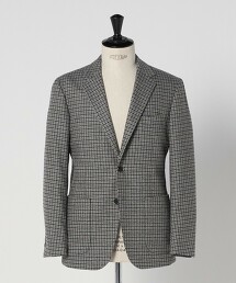 ＜A DAY IN THE LIFE＞粗呢斜紋格紋2釦西裝外套