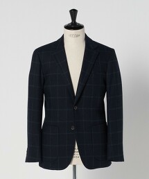 ＜A DAY IN THE LIFE＞粗呢斜紋格紋2釦西裝外套