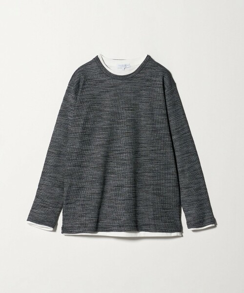 ＜A DAY IN THE LIFE＞緹花華夫格層次上衣