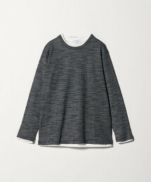 ＜A DAY IN THE LIFE＞緹花華夫格層次上衣