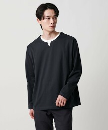 ＜A DAY IN THE LIFE＞假兩件開口領上衣