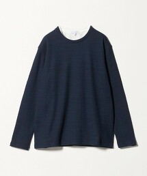 ＜A DAY IN THE LIFE＞緹花華夫格層次上衣