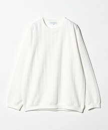 ＜A DAY IN THE LIFE＞彈力繩紋緹花衛衣