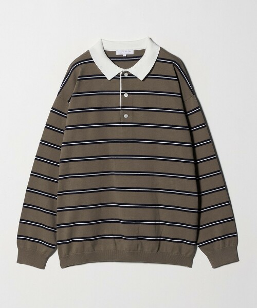 ＜A DAY IN THE LIFE＞橫條紋橄欖球針織衫