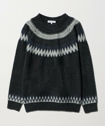 ＜A DAY IN THE LIFE＞羽毛毛線北歐風圖騰針織
