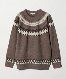 ＜A DAY IN THE LIFE＞羽毛毛線北歐風圖騰針織