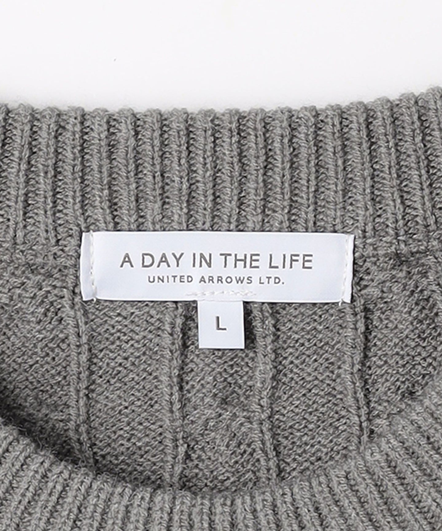 A DAY IN THE LIFE＞繩紋圓領針織｜outlet a day in the life｜UNITED