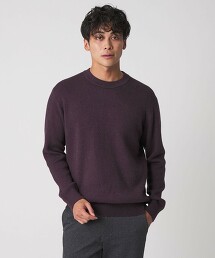 ＜A DAY IN THE LIFE＞喀什米爾羊毛混紡平滑針織