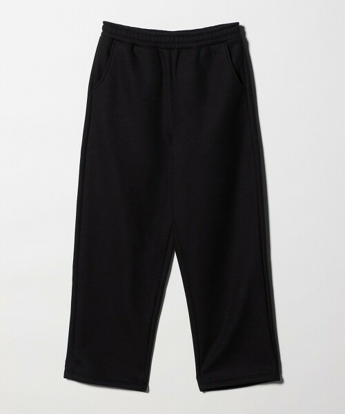 ＜A DAY IN THE LIFE＞雙面針織貼合寬版直筒運動褲