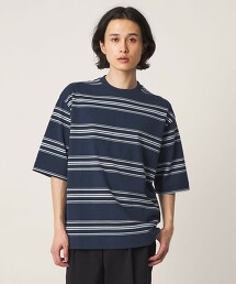 ＜A DAY IN THE LIFE＞USA美國棉橫條紋寬版上衣