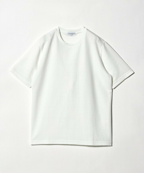 ＜A DAY IN THE LIFE＞彈力磁磚緹花上衣