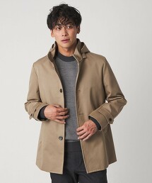 ＜A DAY IN THE LIFE＞平織斜紋防潑水連帽大衣