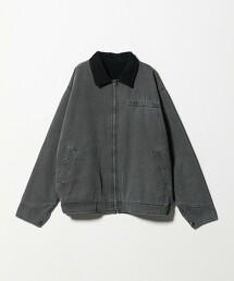 ＜A DAY IN THE LIFE＞水洗帆布拉鍊短外套