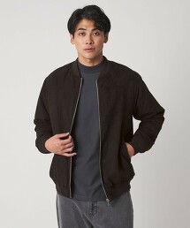 ＜A DAY IN THE LIFE＞仿麂皮填充短外套