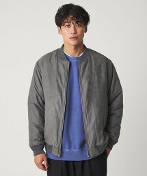 ＜A DAY IN THE LIFE＞仿麂皮填充短外套