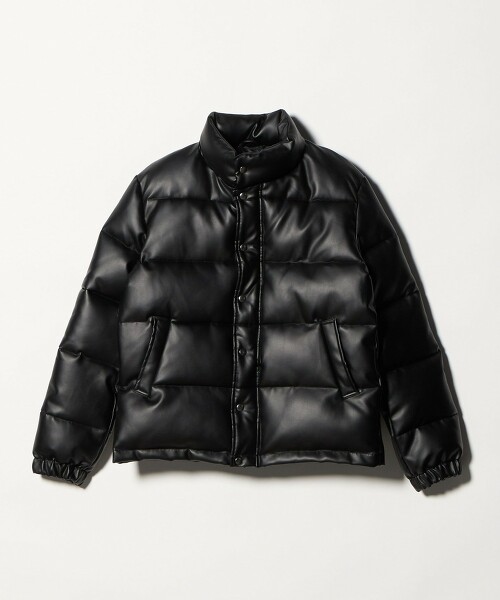 ＜A DAY IN THE LIFE＞仿皮革立領短外套