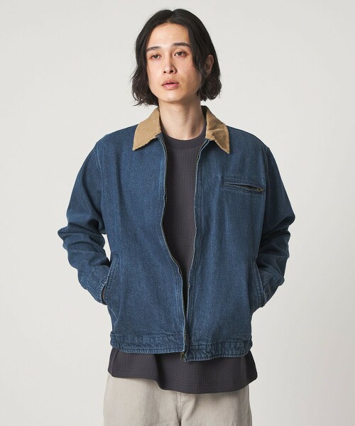 ＜A DAY IN THE LIFE＞水洗牛仔拉鍊短外套