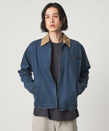 ＜A DAY IN THE LIFE＞水洗牛仔拉鍊短外套