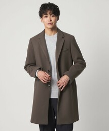 ＜A DAY IN THE LIFE＞針織厚呢單排查斯特大衣