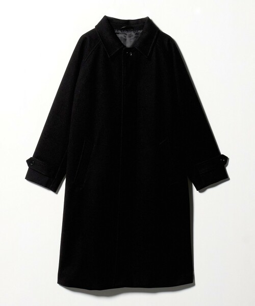 ＜A DAY IN THE LIFE＞針織厚呢巴爾瑪肯領大衣