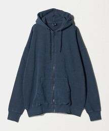 <A DAY IN THE LIFE>褪色裏毛拉鍊連帽外套