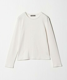 ＜A DAY IN THE LIFE＞亮澤羅紋圓領T恤