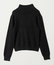 ＜A DAY IN THE LIFE＞棉喀什米爾羊毛平滑高領針織