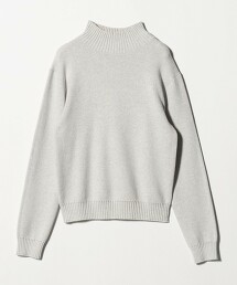 ＜A DAY IN THE LIFE＞棉喀什米爾羊毛平滑高領針織