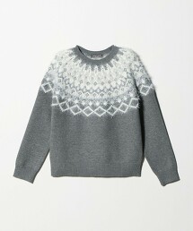 ＜A DAY IN THE LIFE＞羽毛北歐風圖騰針織