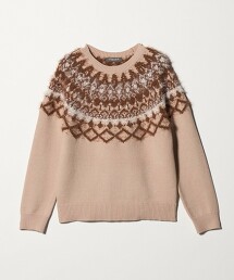 ＜A DAY IN THE LIFE＞羽毛北歐風圖騰針織