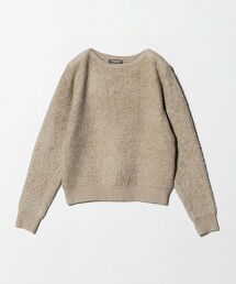 ＜A DAY IN THE LIFE＞混色羽毛船領針織