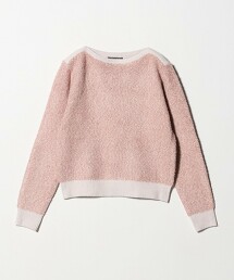 ＜A DAY IN THE LIFE＞混色羽毛船領針織