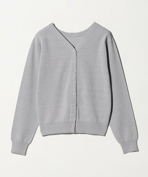 ＜A DAY IN THE LIFE＞仿珍珠鈕扣2WAY V領針織