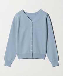 ＜A DAY IN THE LIFE＞仿珍珠鈕扣2WAY V領針織