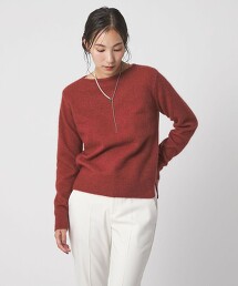 ＜A DAY IN THE LIFE＞絨毛感船領針織