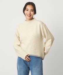 ＜A DAY IN THE LIFE＞金絲棉粒高領針織