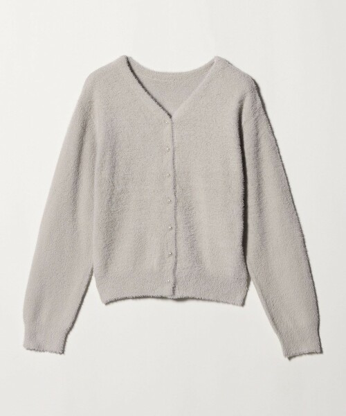 ＜A DAY IN THE LIFE＞羽毛V領2WAY開襟衫