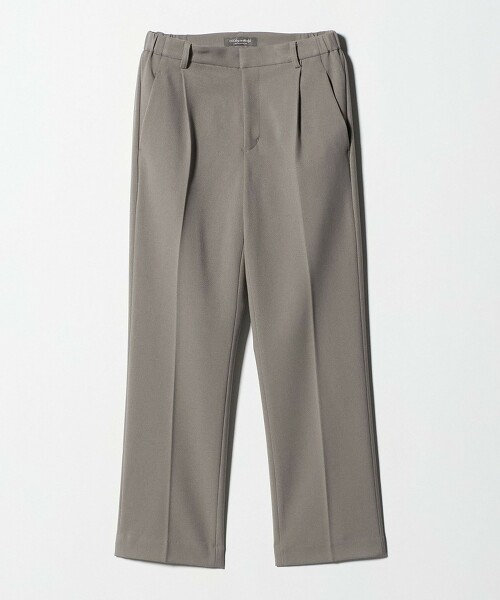 ＜A DAY IN THE LIFE＞平紋緯編布打摺直筒西裝褲