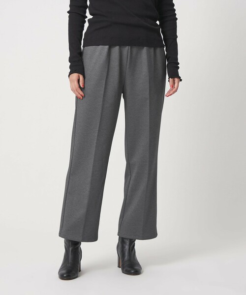 ＜A DAY IN THE LIFE＞羅馬布毛圈布印花輕便寬褲